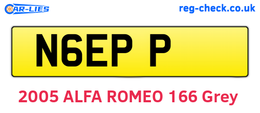 N6EPP are the vehicle registration plates.