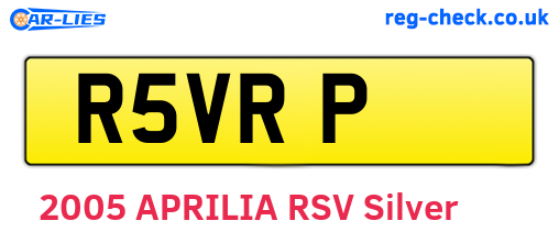 R5VRP are the vehicle registration plates.