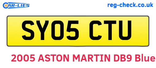 SY05CTU are the vehicle registration plates.