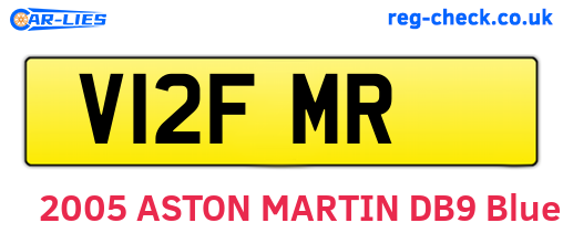 V12FMR are the vehicle registration plates.