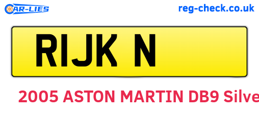 R1JKN are the vehicle registration plates.