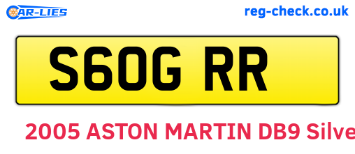 S60GRR are the vehicle registration plates.