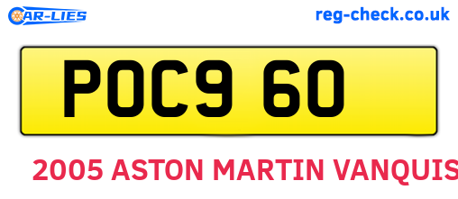POC960 are the vehicle registration plates.