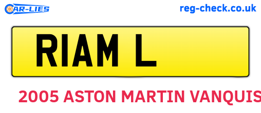 R1AML are the vehicle registration plates.