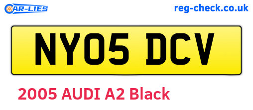 NY05DCV are the vehicle registration plates.