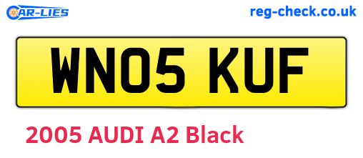 WN05KUF are the vehicle registration plates.