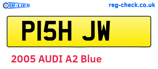 P15HJW are the vehicle registration plates.