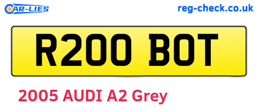 R200BOT are the vehicle registration plates.