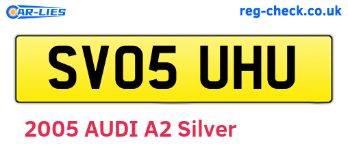 SV05UHU are the vehicle registration plates.