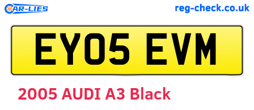 EY05EVM are the vehicle registration plates.