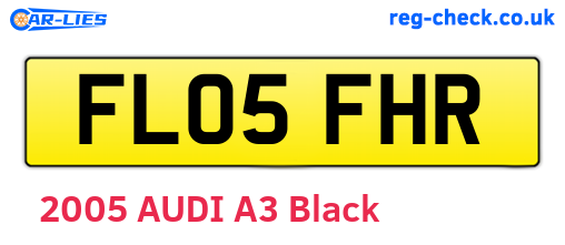 FL05FHR are the vehicle registration plates.