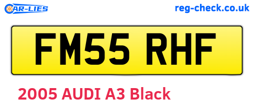 FM55RHF are the vehicle registration plates.