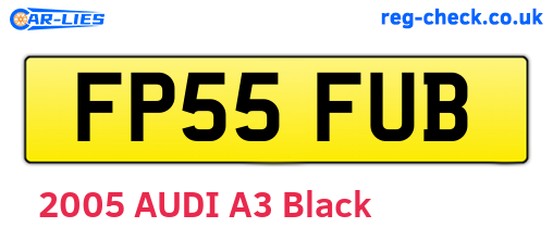 FP55FUB are the vehicle registration plates.