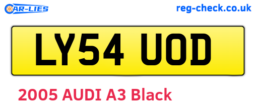 LY54UOD are the vehicle registration plates.