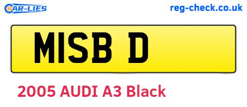 M1SBD are the vehicle registration plates.