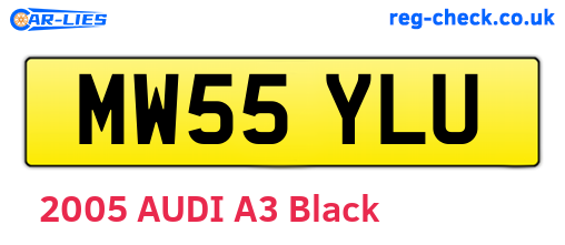 MW55YLU are the vehicle registration plates.