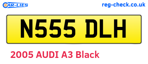 N555DLH are the vehicle registration plates.