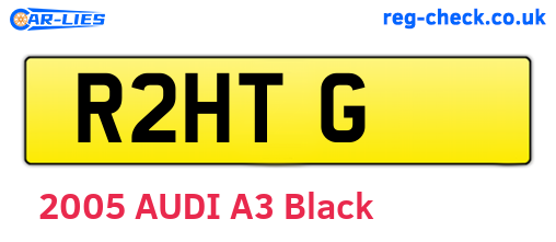 R2HTG are the vehicle registration plates.