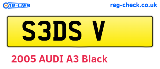 S3DSV are the vehicle registration plates.