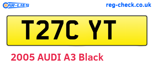 T27CYT are the vehicle registration plates.