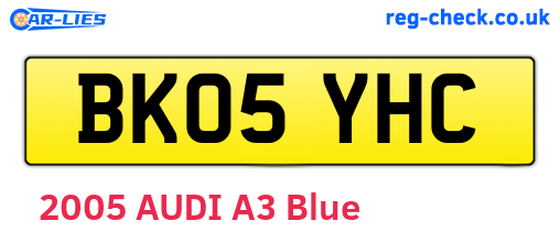 BK05YHC are the vehicle registration plates.