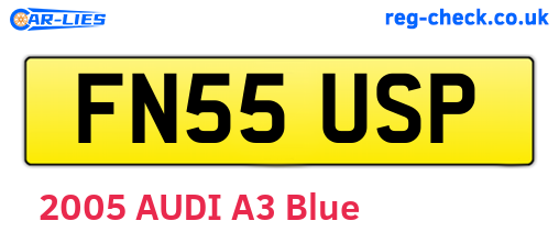 FN55USP are the vehicle registration plates.