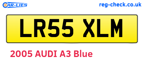 LR55XLM are the vehicle registration plates.