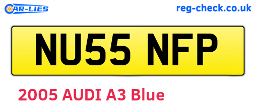 NU55NFP are the vehicle registration plates.