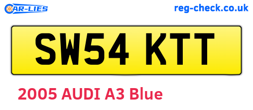 SW54KTT are the vehicle registration plates.