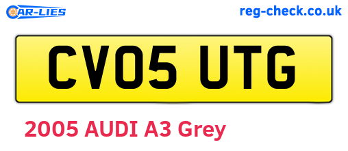 CV05UTG are the vehicle registration plates.