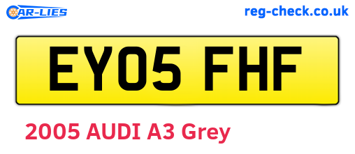 EY05FHF are the vehicle registration plates.
