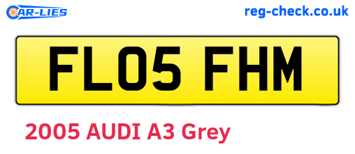 FL05FHM are the vehicle registration plates.
