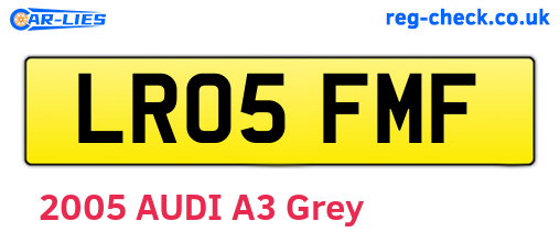 LR05FMF are the vehicle registration plates.