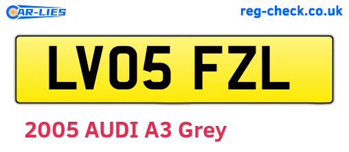 LV05FZL are the vehicle registration plates.