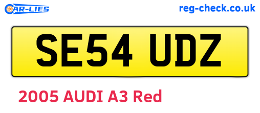 SE54UDZ are the vehicle registration plates.