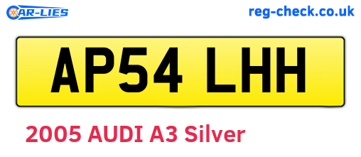 AP54LHH are the vehicle registration plates.