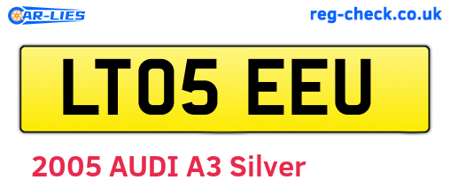 LT05EEU are the vehicle registration plates.