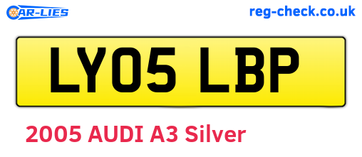 LY05LBP are the vehicle registration plates.
