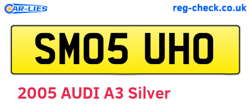 SM05UHO are the vehicle registration plates.