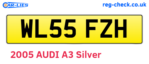 WL55FZH are the vehicle registration plates.