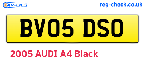 BV05DSO are the vehicle registration plates.