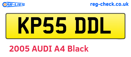 KP55DDL are the vehicle registration plates.