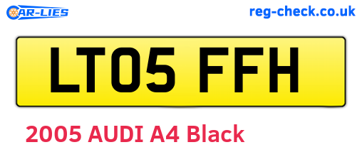 LT05FFH are the vehicle registration plates.