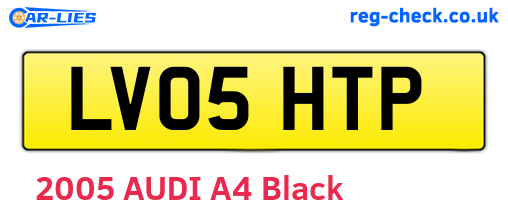 LV05HTP are the vehicle registration plates.