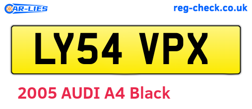 LY54VPX are the vehicle registration plates.