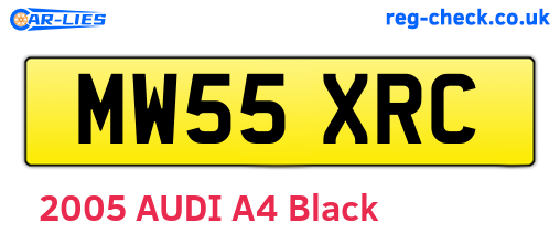 MW55XRC are the vehicle registration plates.