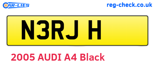 N3RJH are the vehicle registration plates.