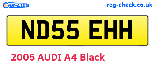 ND55EHH are the vehicle registration plates.