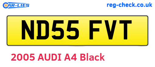 ND55FVT are the vehicle registration plates.