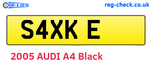 S4XKE are the vehicle registration plates.